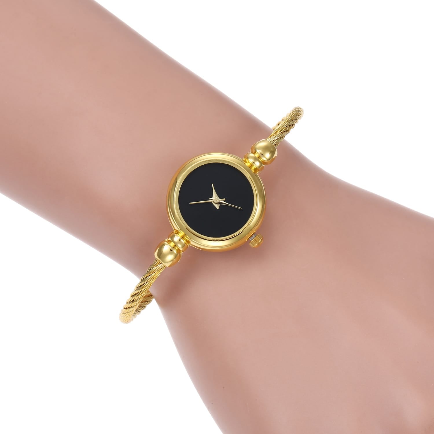 Elegant Women’s Bangle Wristwatch – Stylish Minimalist Bracelet Watch in Gold & Silver Variants