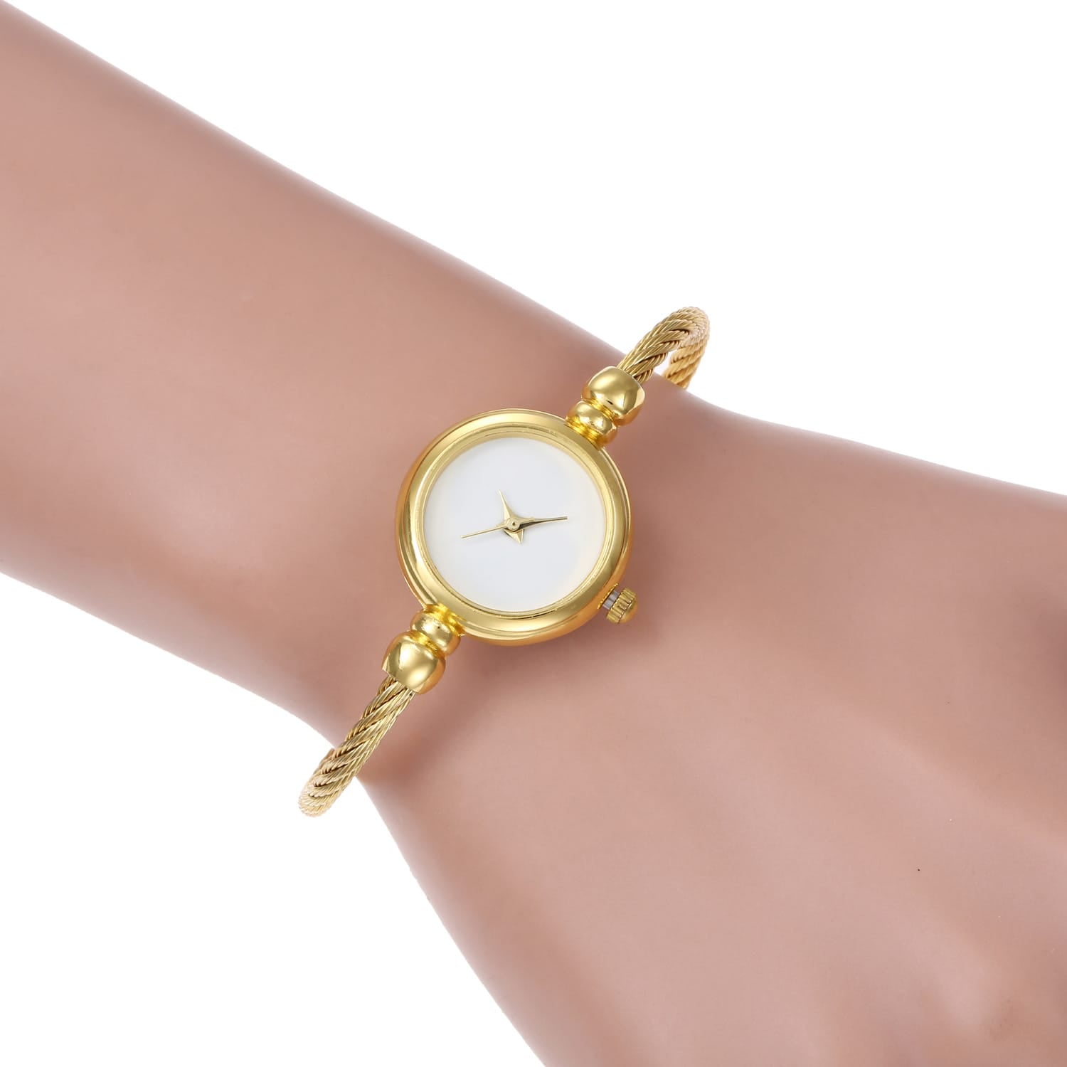 Elegant Women’s Bangle Wristwatch – Stylish Minimalist Bracelet Watch in Gold & Silver Variants