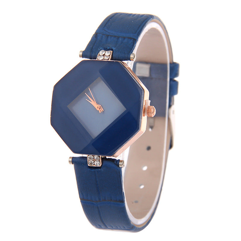 Luxury Women's Square Dial Watch – Elegant Strap & Diamond Detailing