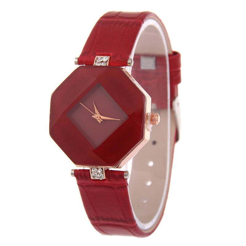Luxury Women's Square Dial Watch – Elegant Strap & Diamond Detailing
