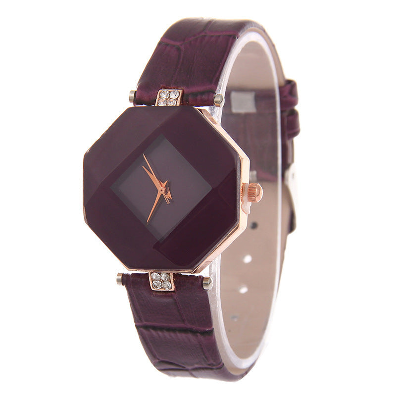 Luxury Women's Square Dial Watch – Elegant Strap & Diamond Detailing