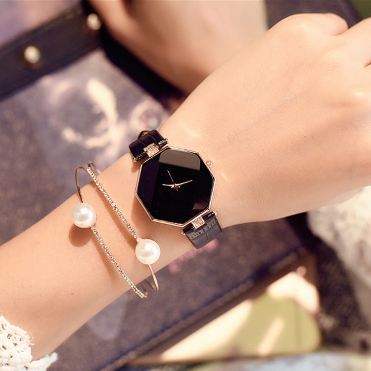 Luxury Women's Square Dial Watch – Elegant Strap & Diamond Detailing